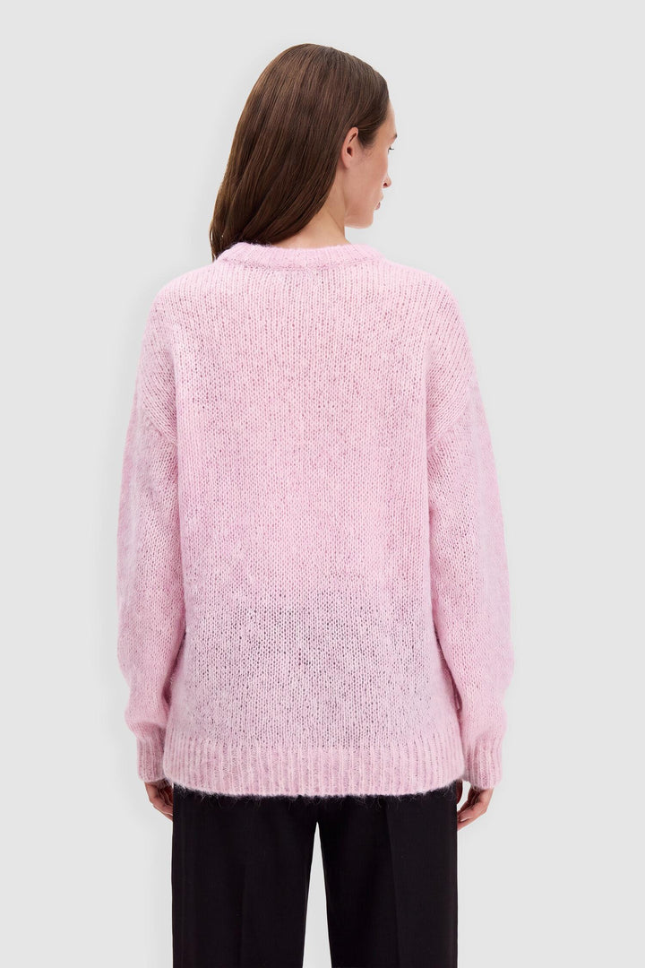 hairy alpaca sweater  Light Pink