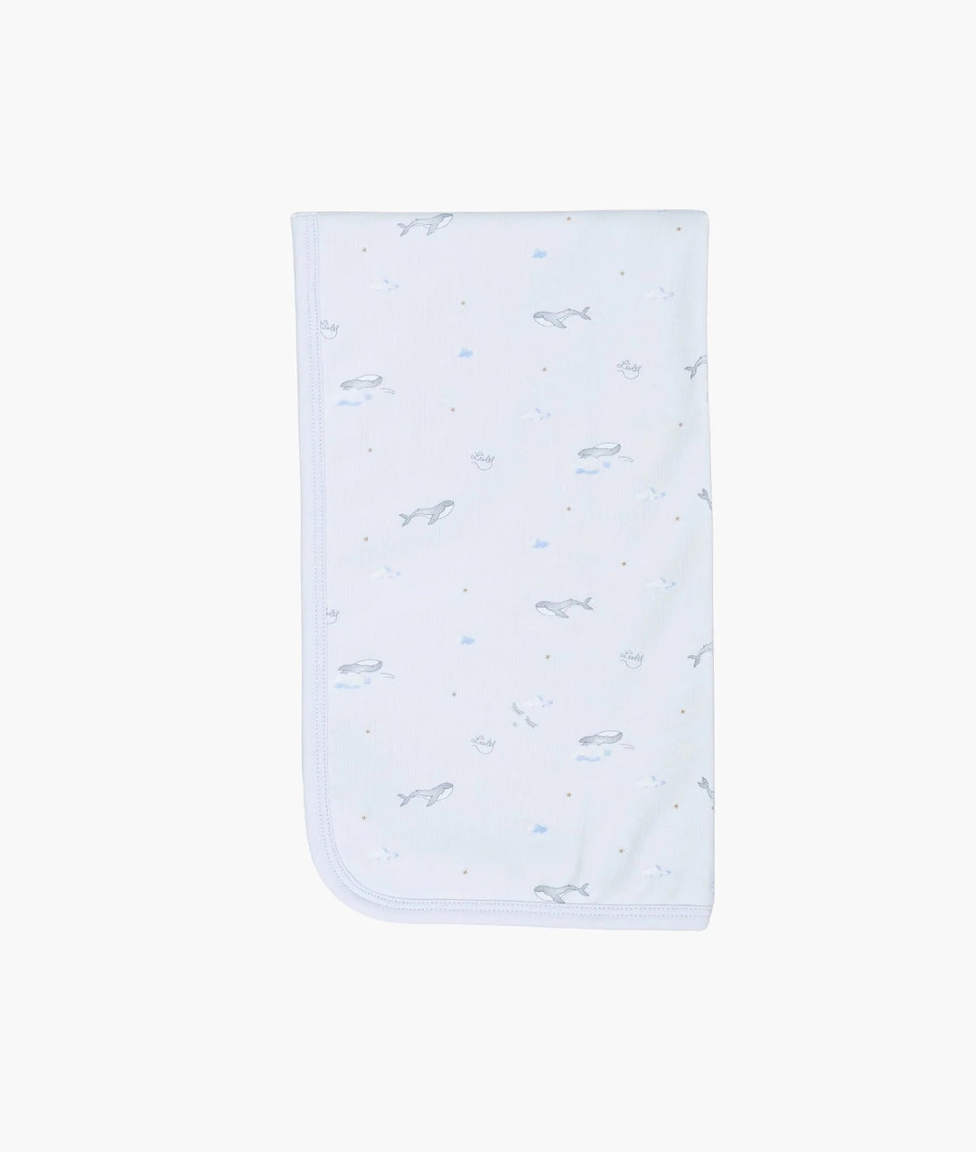 Whales Blanket Blue