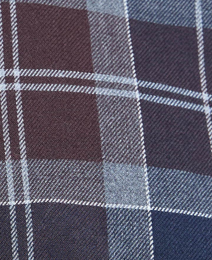 Fortrose Tailored Tartan Shirt  Midnight Oak Tartan