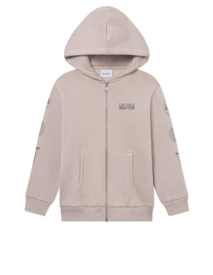 Atlas Zipper Hoodie Kids  Light Sand