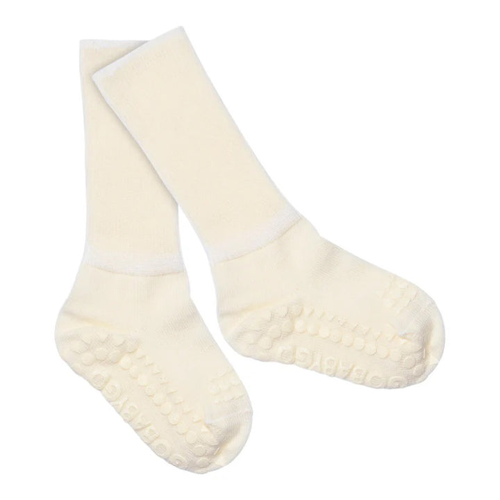 Non-Slip socks in Merino Wool  Snowflake