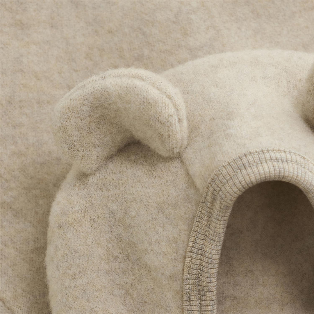 Jacket Ears Wool Fleece  Camel Melange