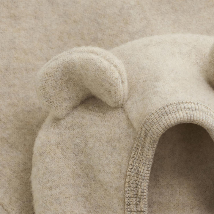 Jacket Ears Wool Fleece  Camel Melange