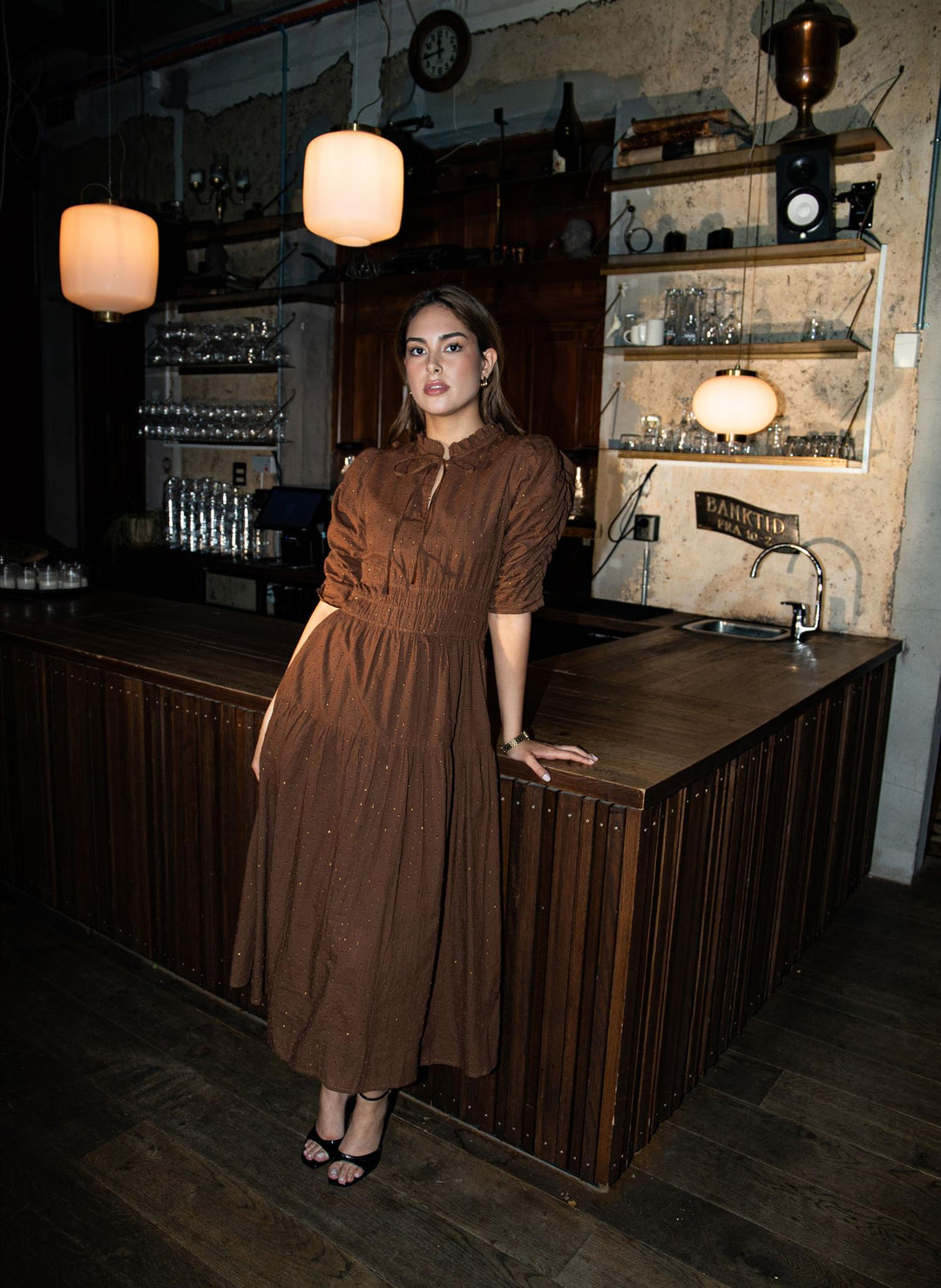 Madison Dress Bisque Lurex  Bisque Lurex