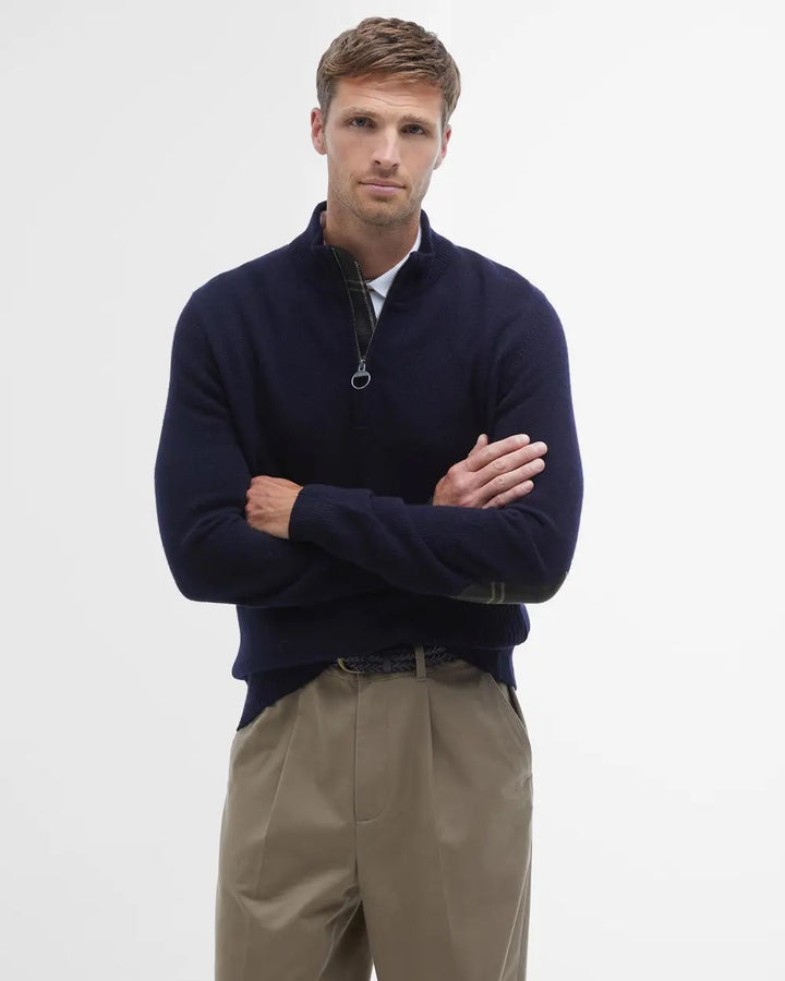 Holden Half Zip Knitted Jumper  Navy
