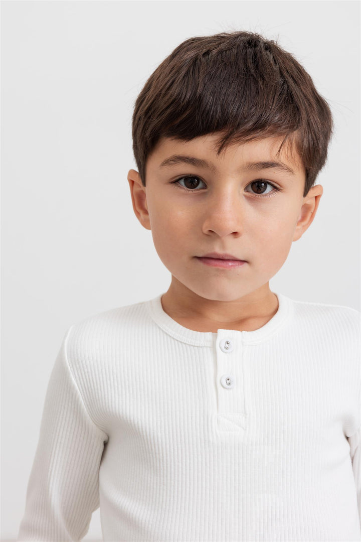 Tee LS  Gentle White