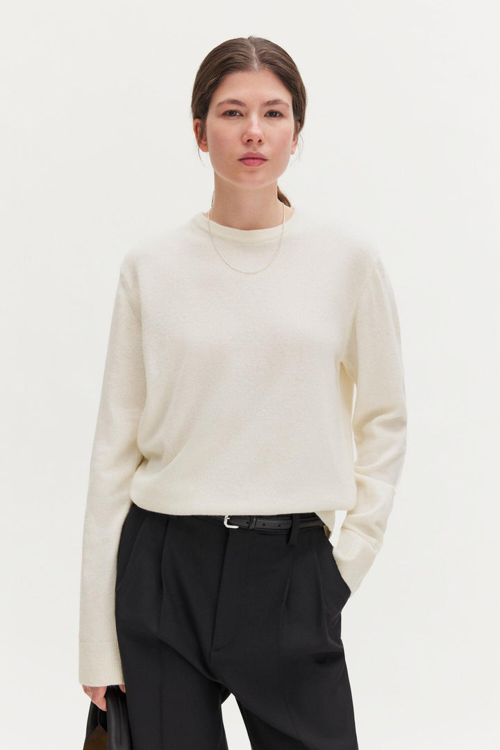 soft wool crewneck sweater  Off-White
