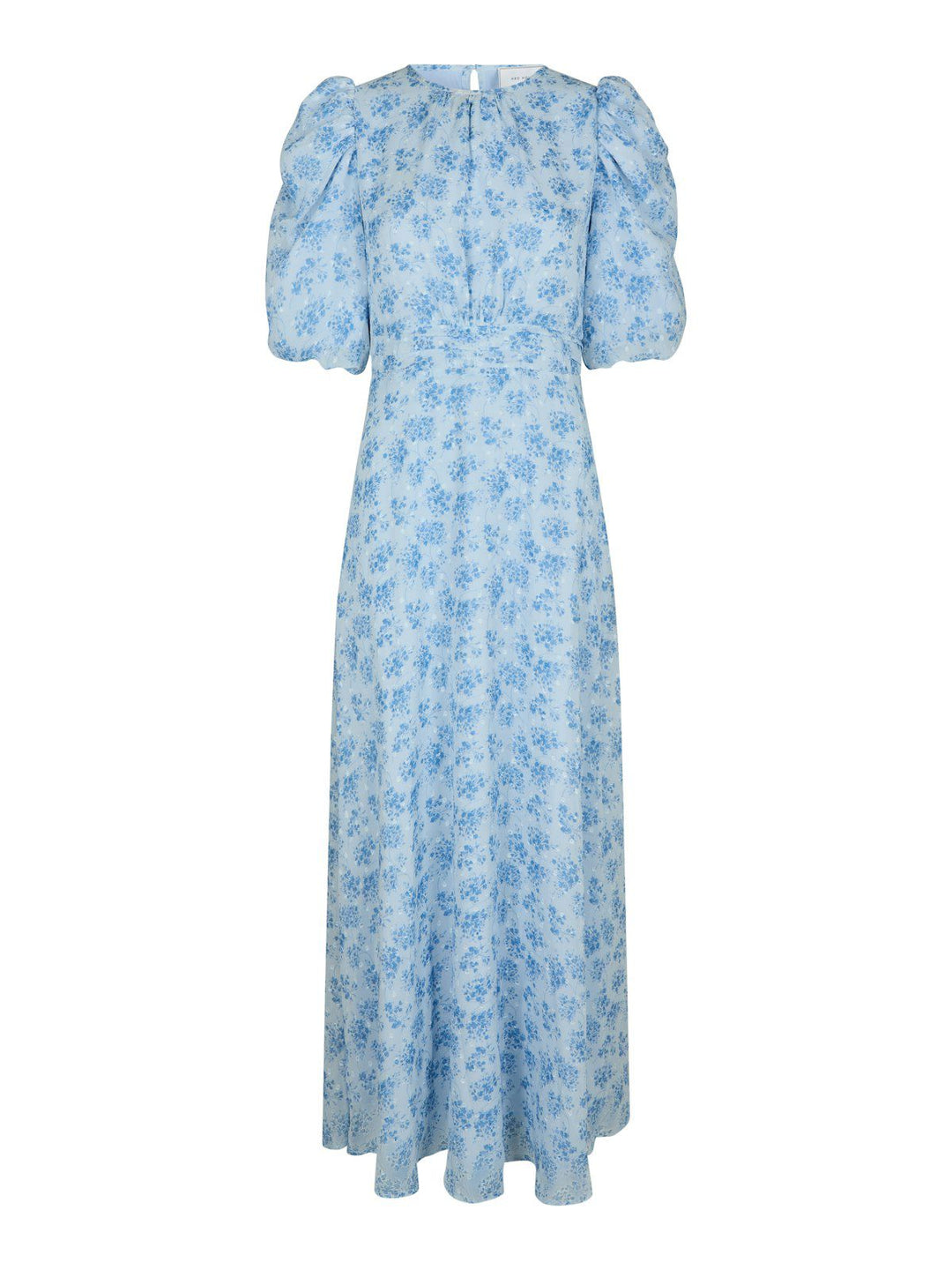 Kikka Chiffon Flower Dress  Light Blue