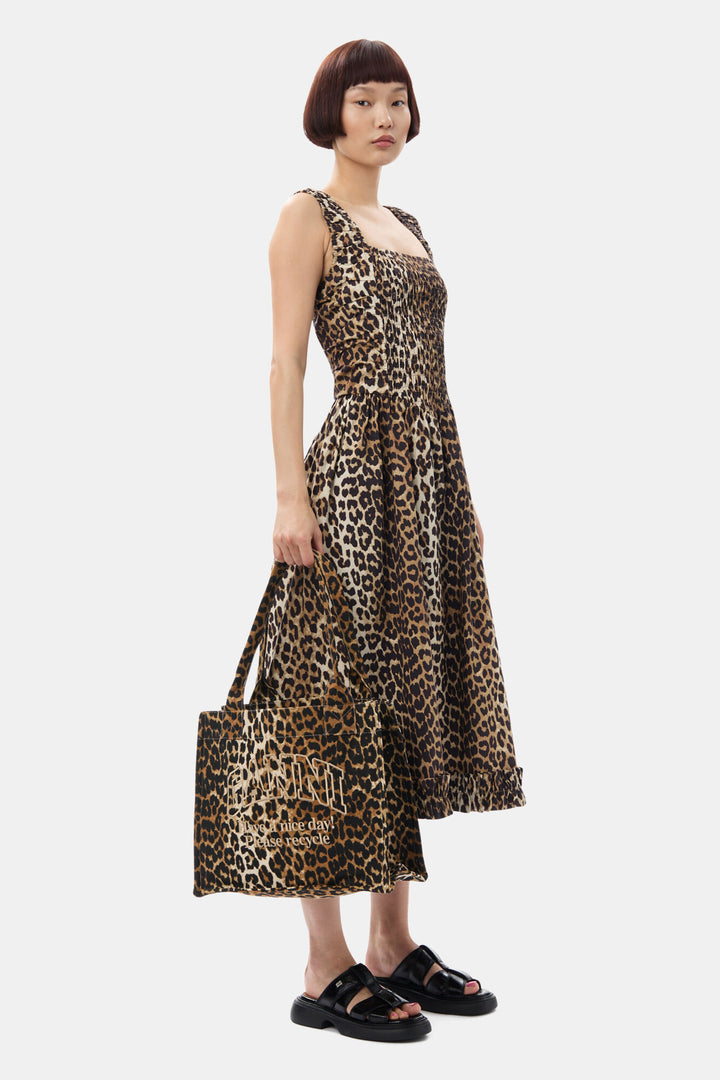 Large Easy Shopper Print  Leopard