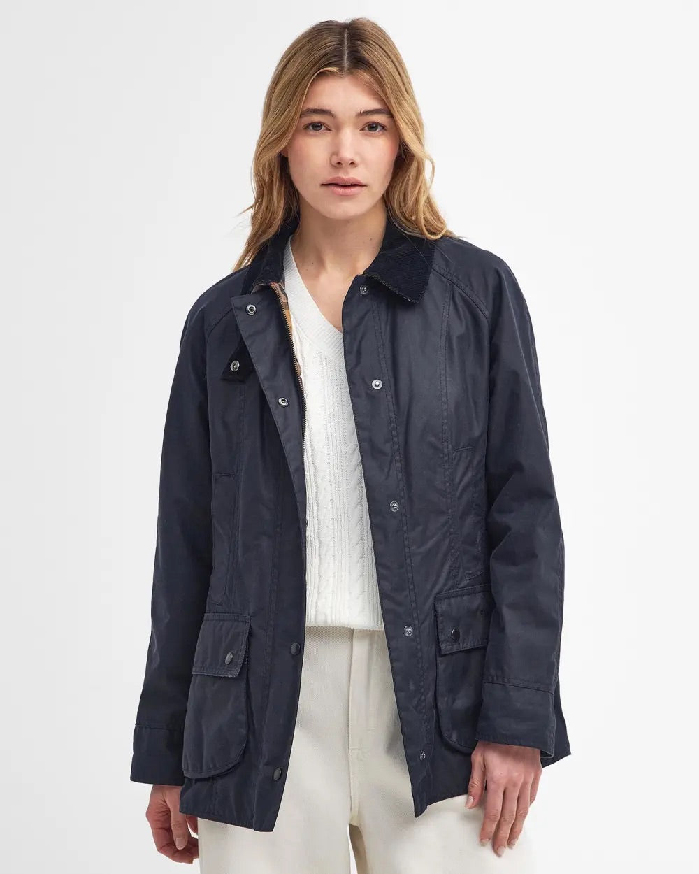 Barbour Beadnell Wax Jacket  Navy