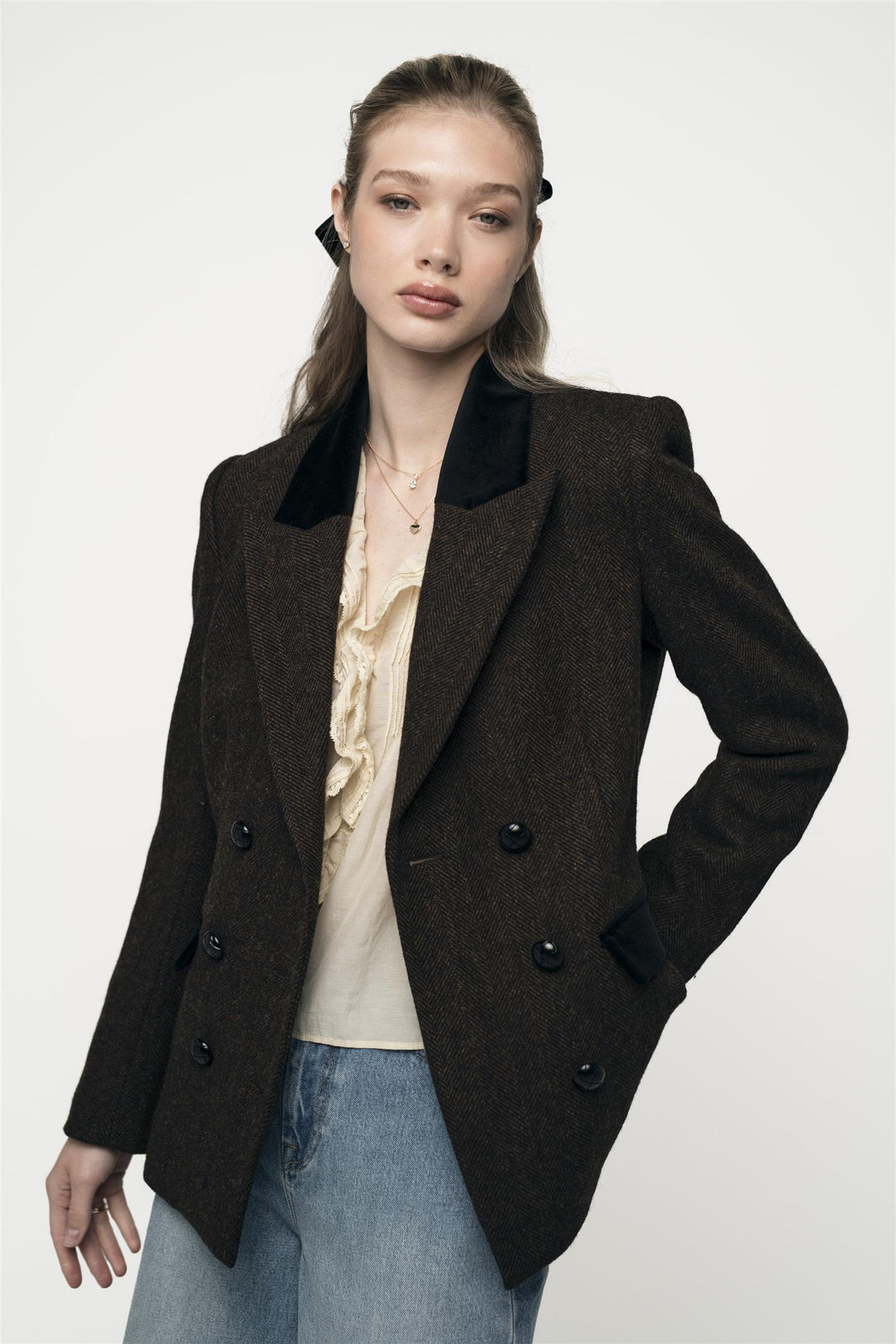 DUNE HERRINGBONE  Brown