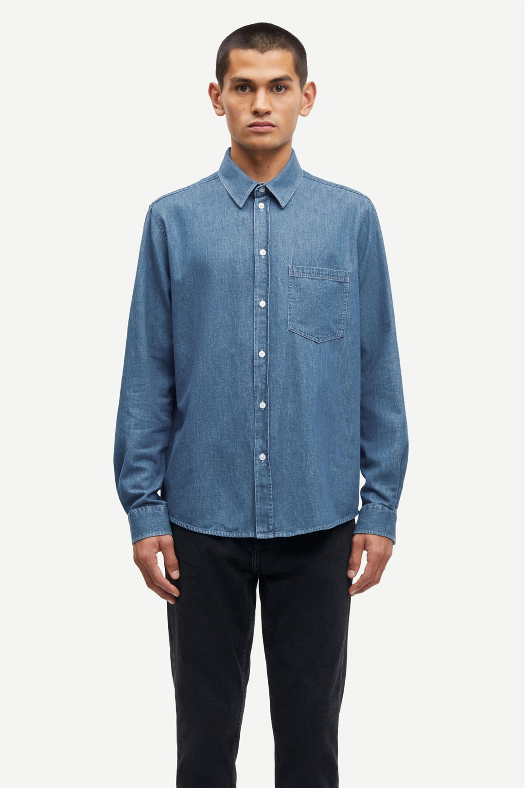Saryan P Shirt 15248  Light Chambray