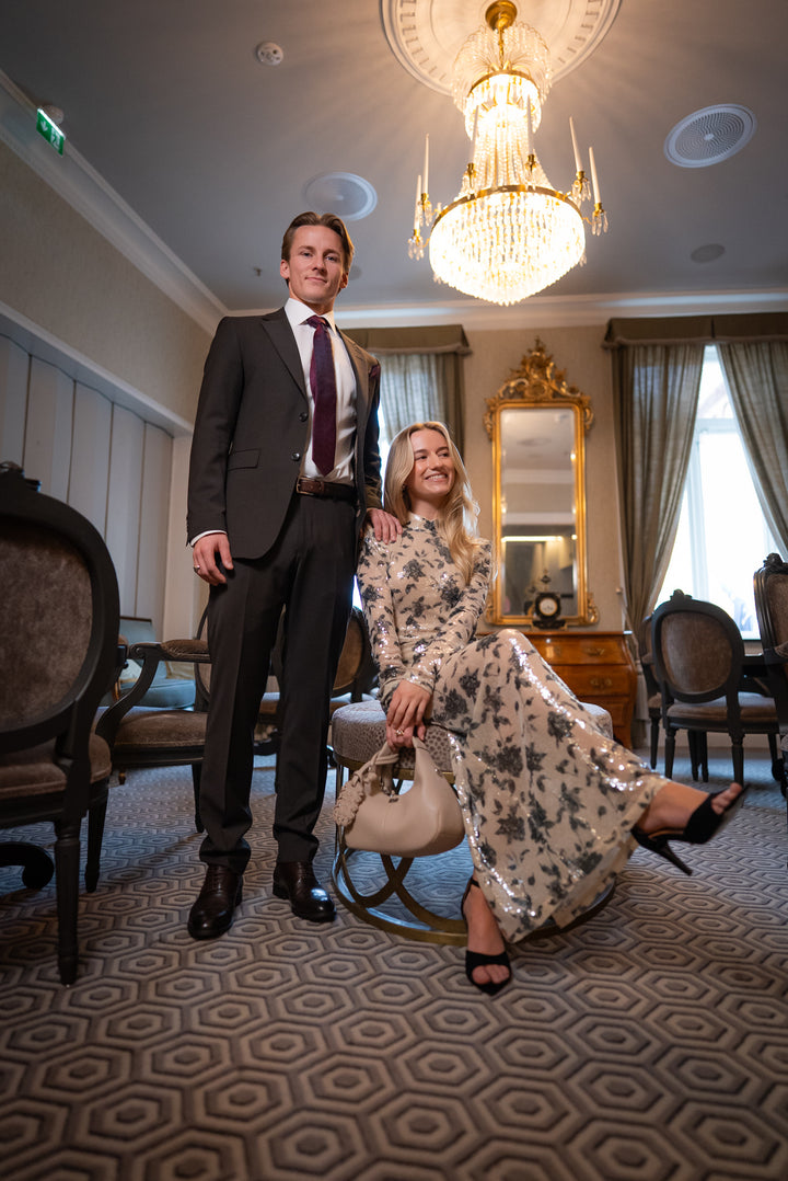 GZsveda dress  Champagne/Black Sequins