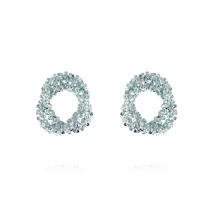 GEMMA KNOT EARRINGSRHODIUM  Rhodium