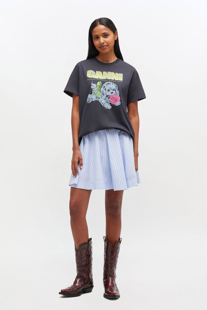 Basic Cotton Jersey Neon Puppy  T-shirt  Phantom
