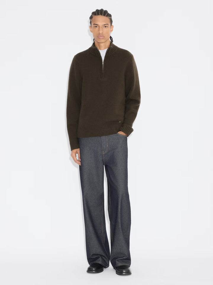 Andreas Half-Zip Sweater  Dk. Green