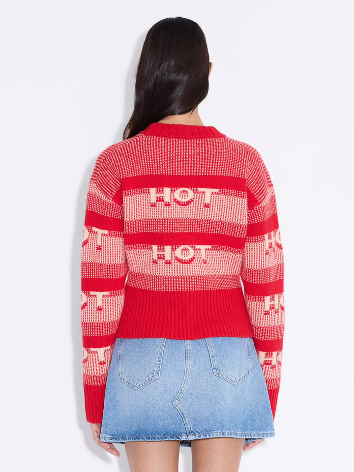 Hot Cropped Crew  Red
