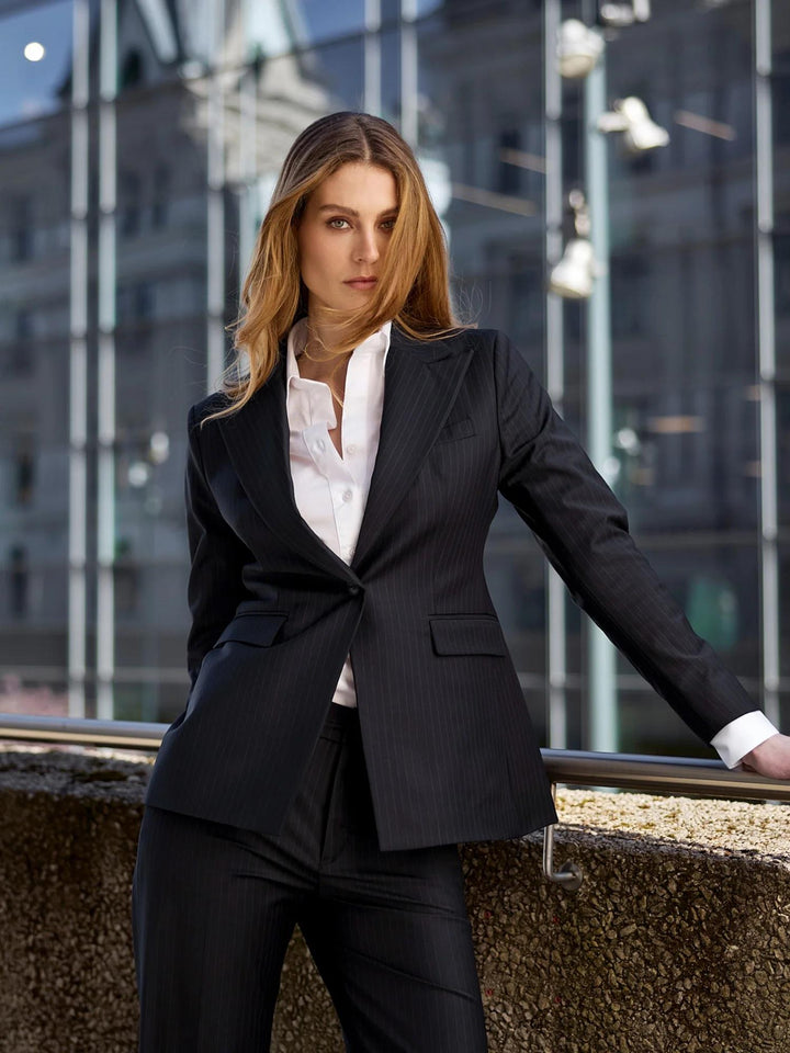 Rebecca Blazer Navy W Stripe