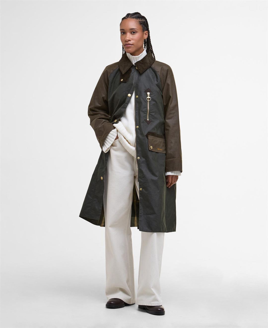 Barbour Evette Wax Jacket  Fern/Beech/Ancient Tartan