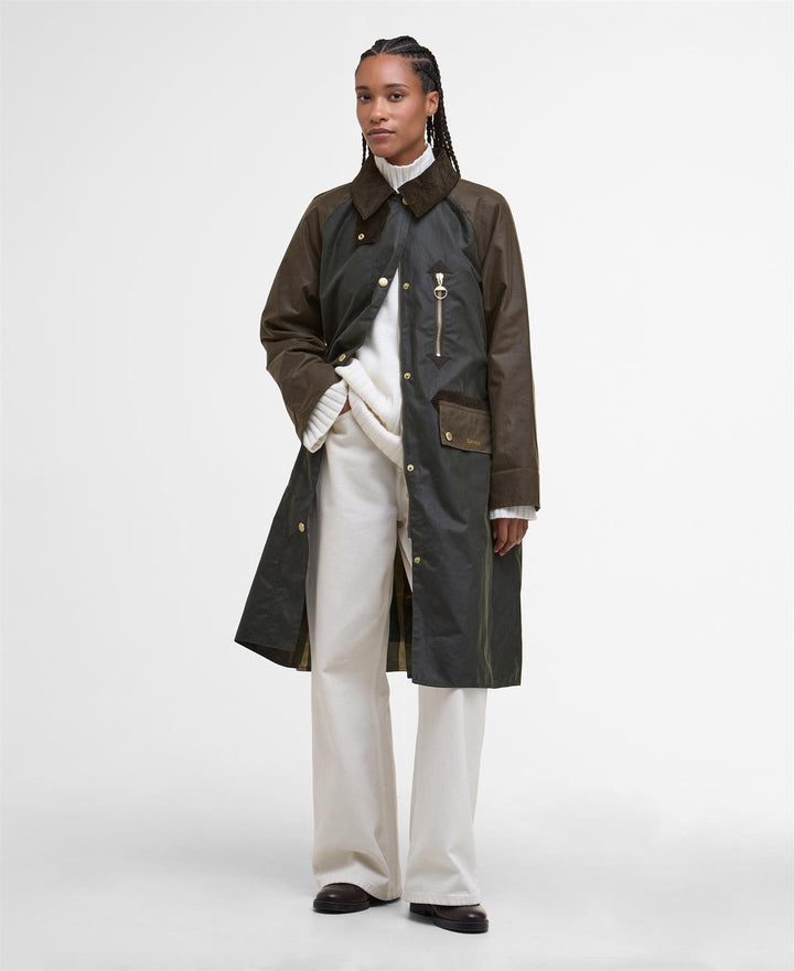Barbour Evette Wax Jacket  Fern/Beech/Ancient Tartan