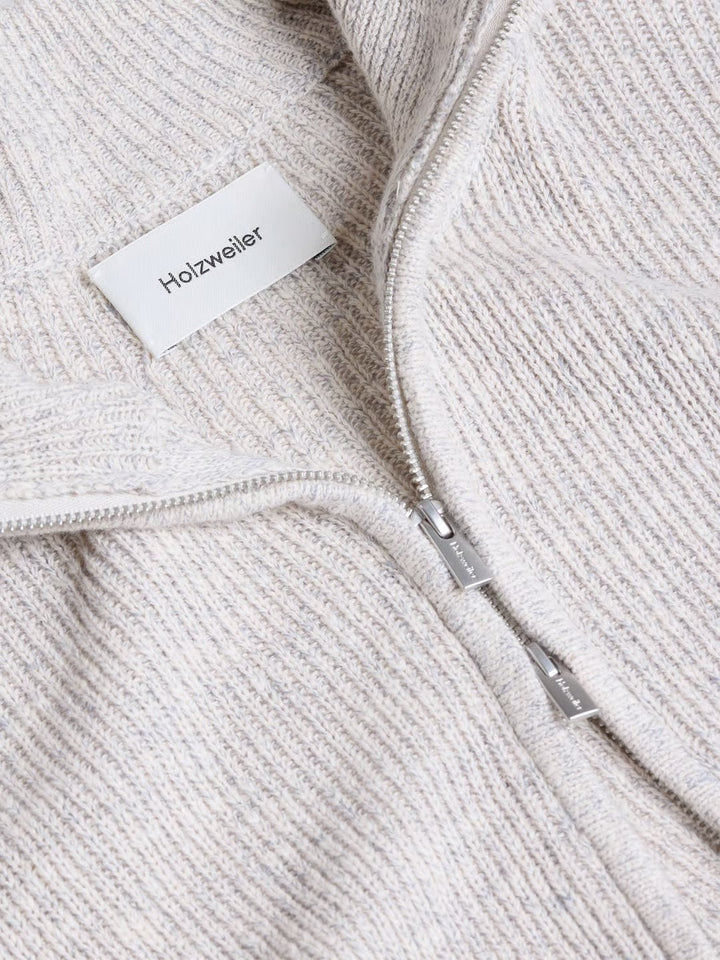 Atlantic Zip Cardigan  Blue Mix