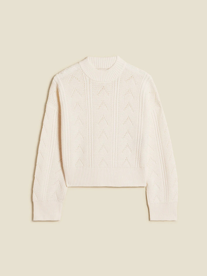 Serena Knit Sweater  White