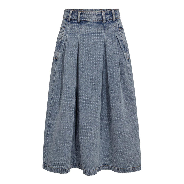 LovaCC Anya Pleat Skirt  Denim Blue