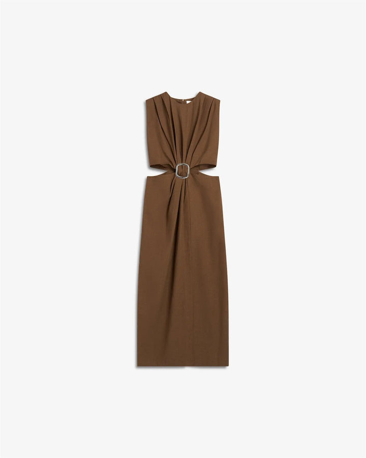 Riviera Dress  Chestnut Brown