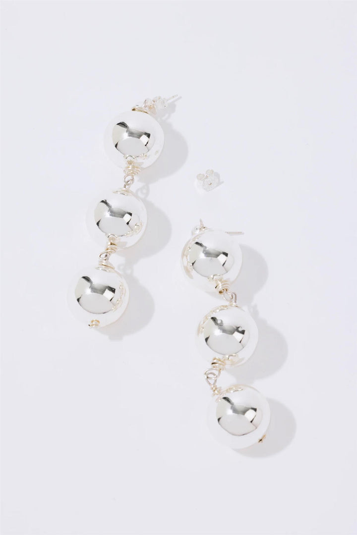 TRIO SPHERE EARRINGS  Silver