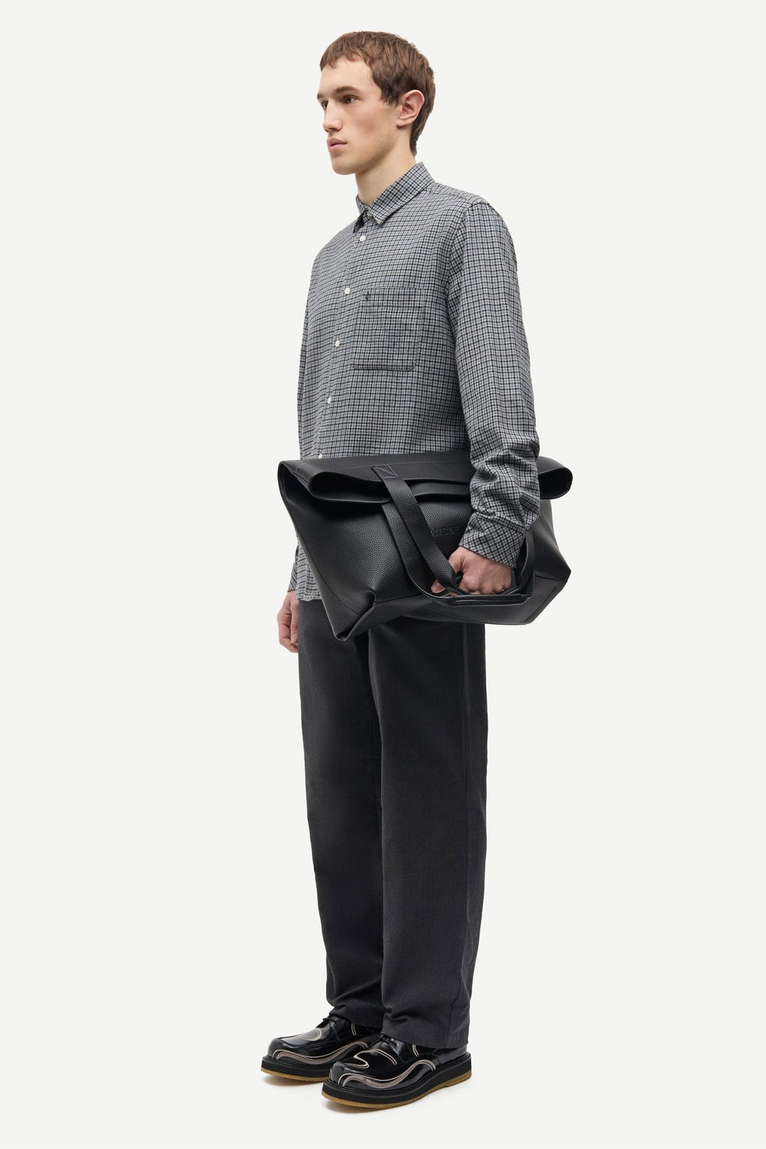 Saliam Nj Shirt 15839  Grey Mel. Ch.