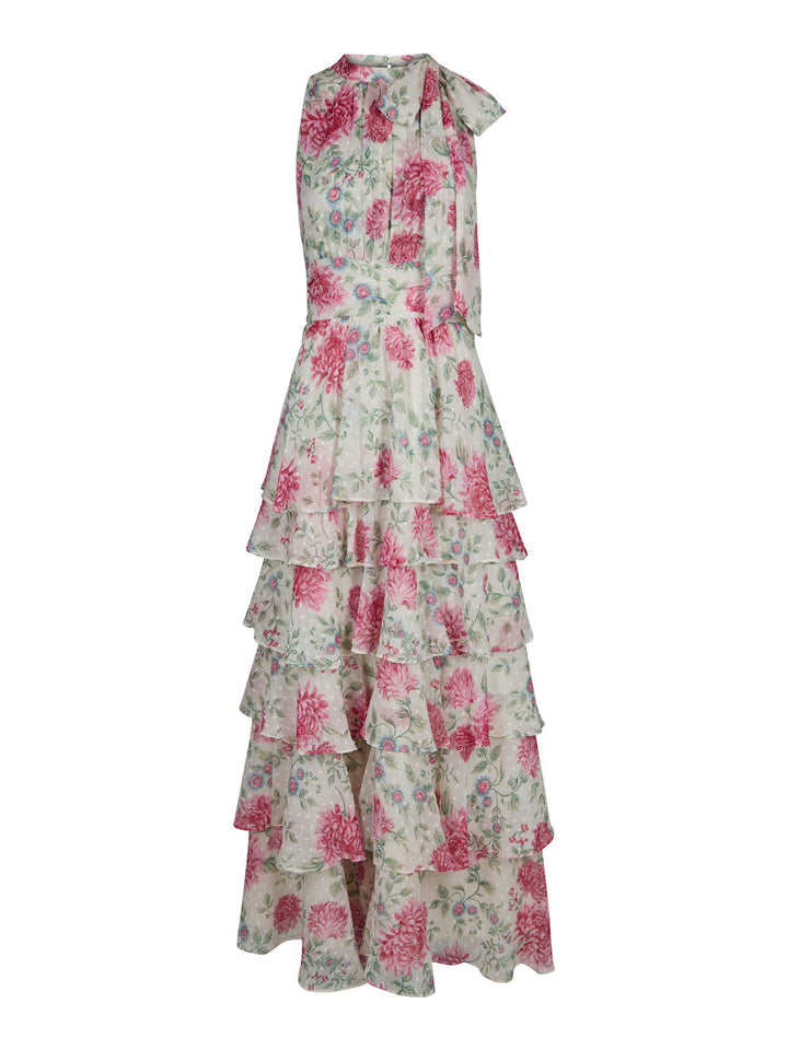 Marli Big Flower Dress  Creme