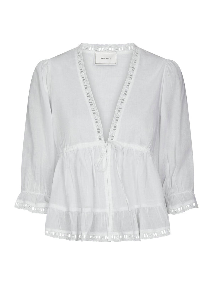 Adelia S Voile Blouse  White