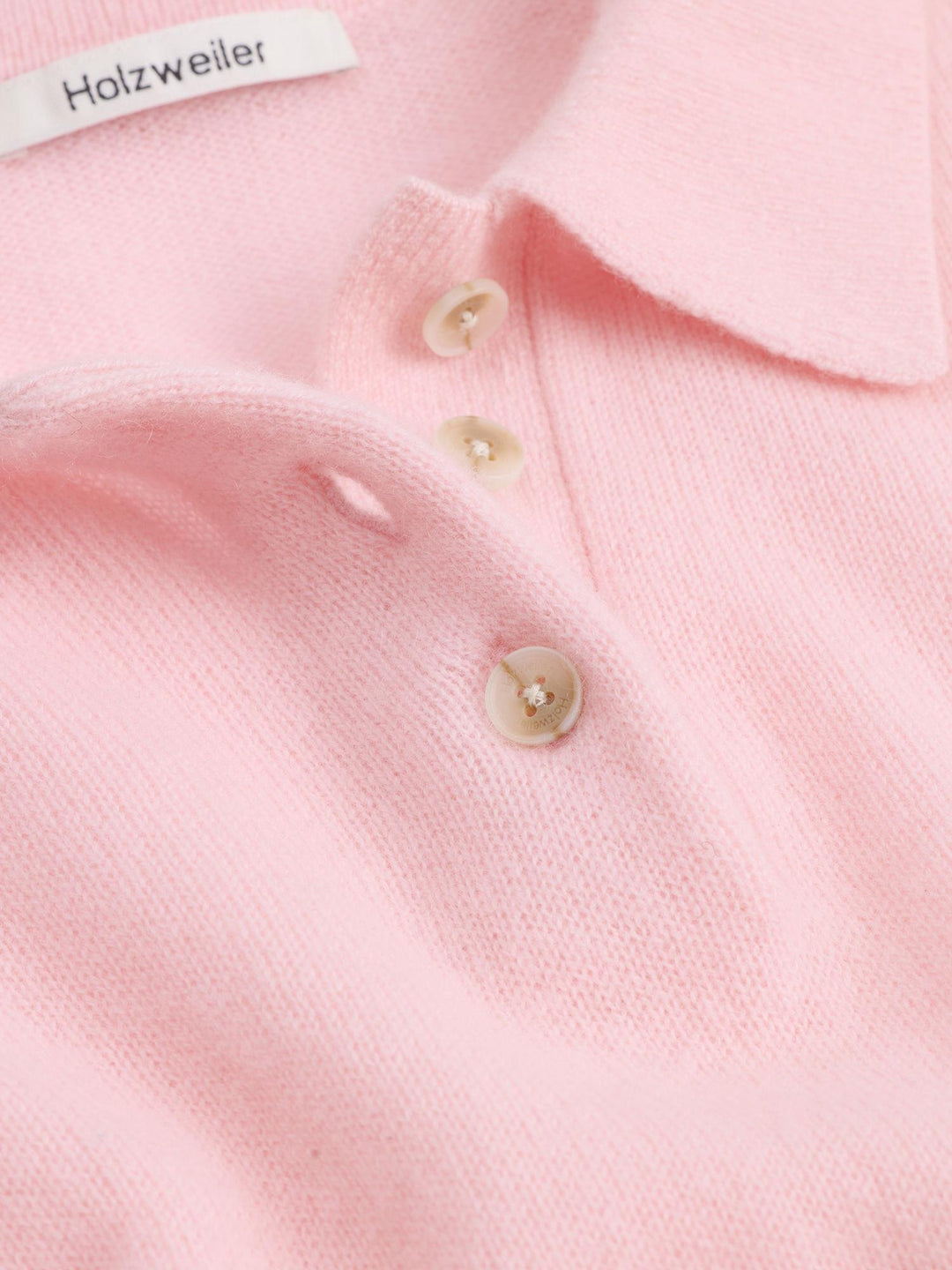 Cashmere Short Sleeve Polo 26-02  Pink