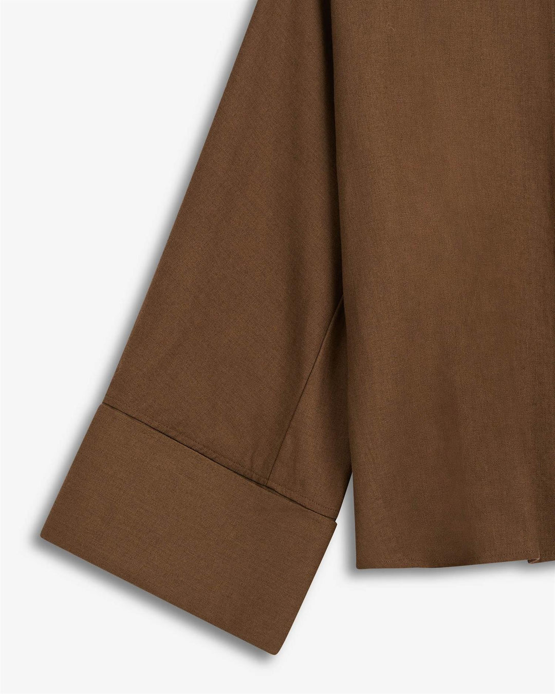 Atari Linen Shirt  Chestnut Brown