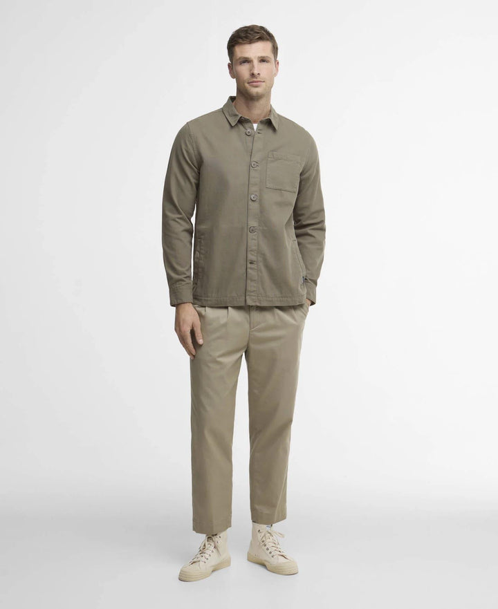 Barbour Washed Oversh  Smokey Olive