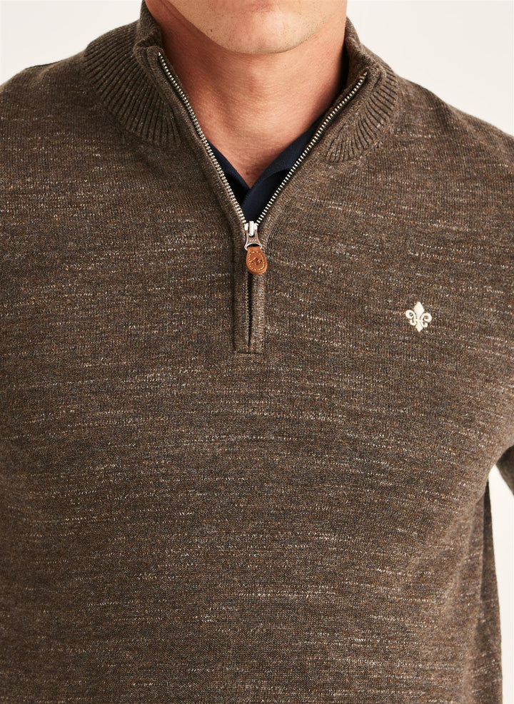 Randall Half Zip  Brown