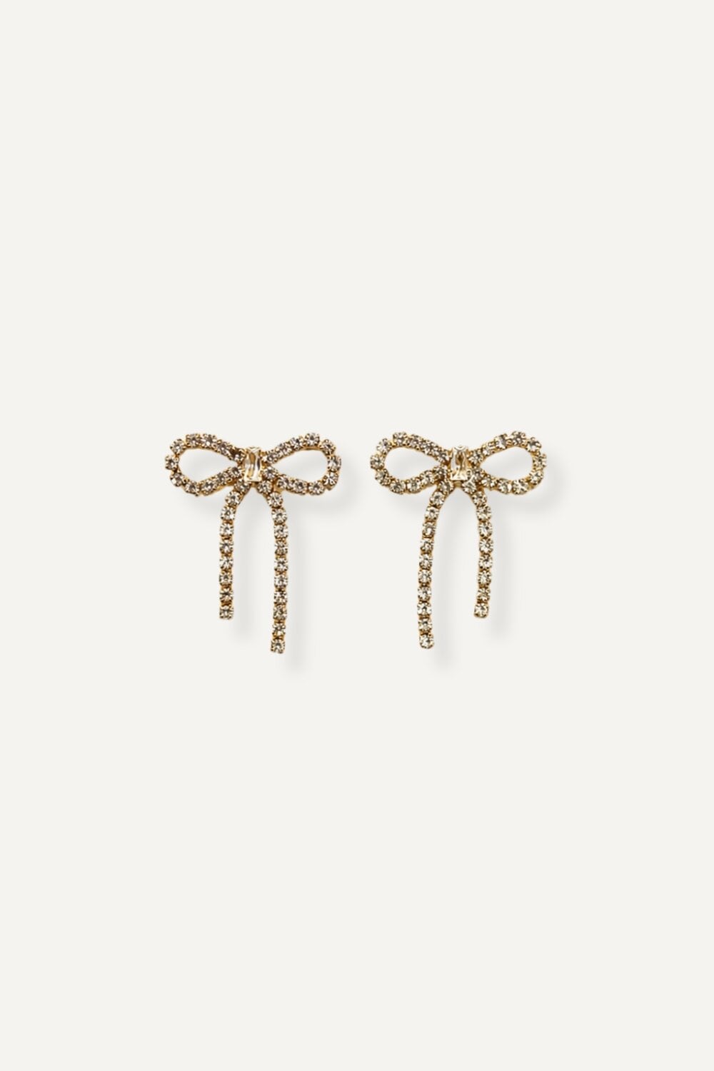 Elisha Rhinestone Earrings Gold Plated
