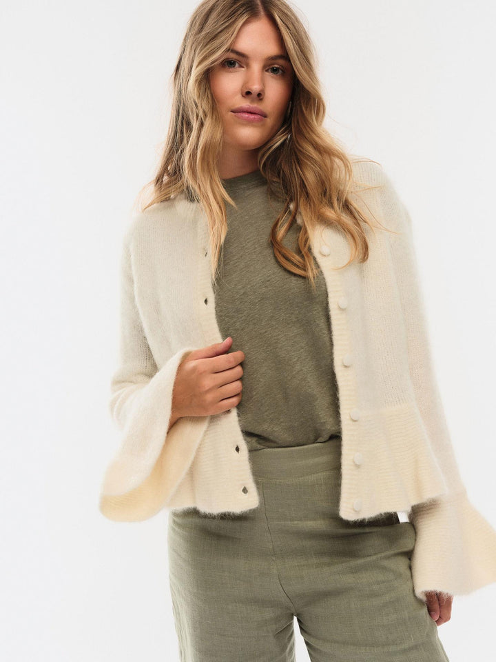 Maren Chunky Cardigan  Bright White