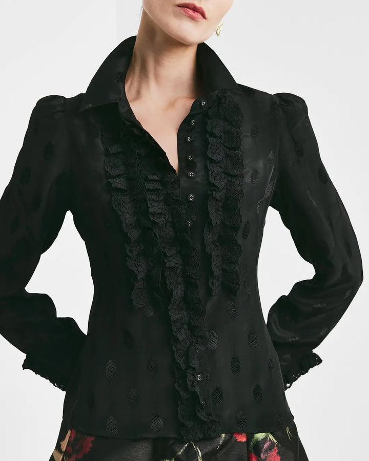 VISCOSE BLOUSE  Black