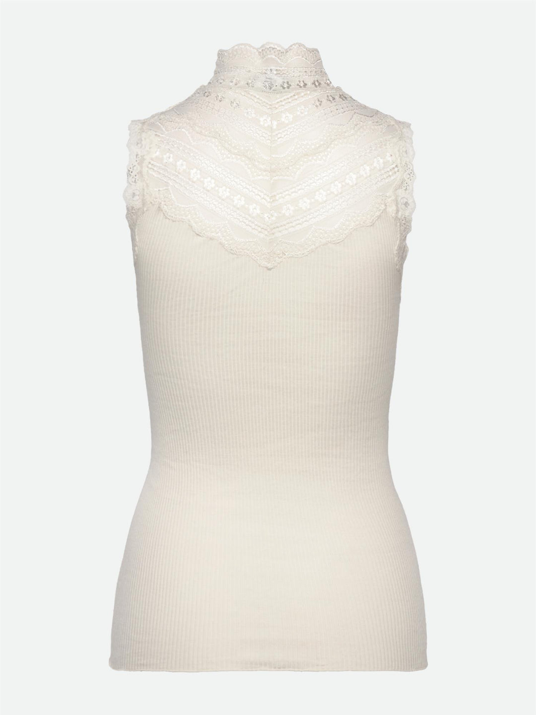 Benita SL Turtleneck Lace Top  Ivory