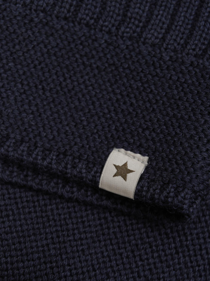 Balaclava Wool Knit Windstop  Dark Navy