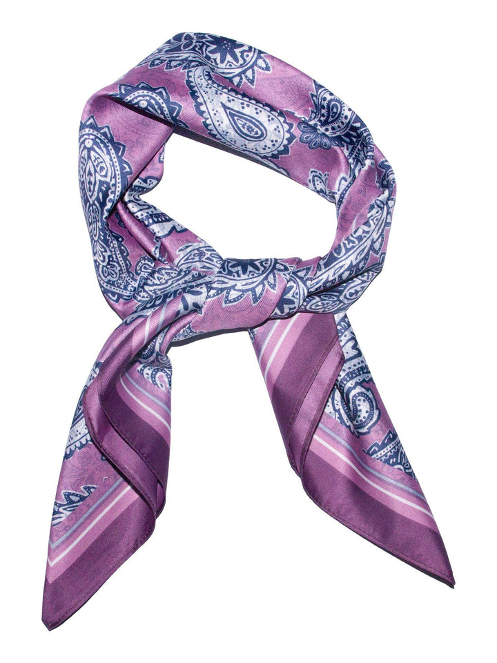 SKJERF DOBBELTSIDE PAISLEY  Rosa