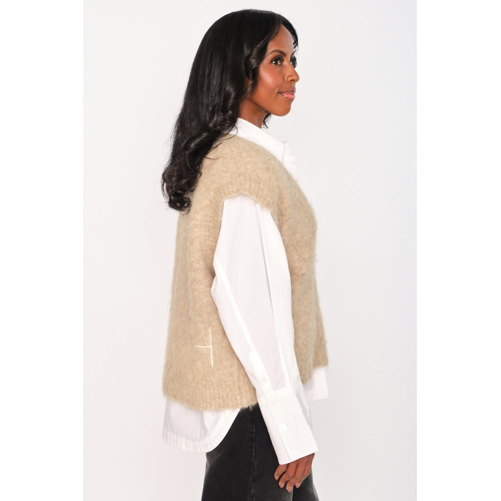 PERNILLE Vest  Savannah Tan