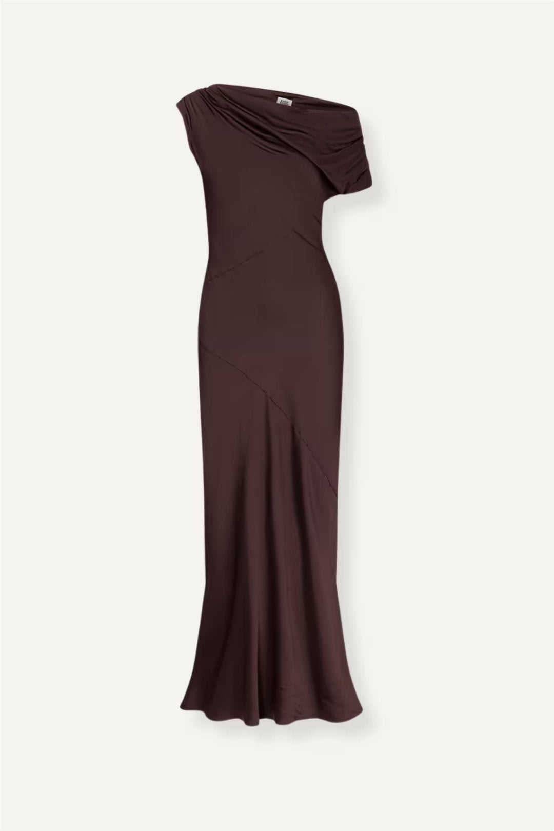 Vanessa satin dress  Mocha Brown