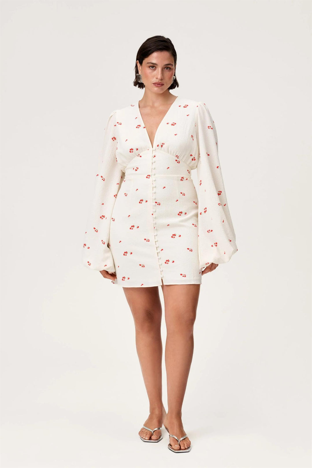 Florence Dress  White Rose