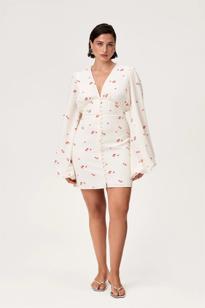 Florence Dress  White Rose