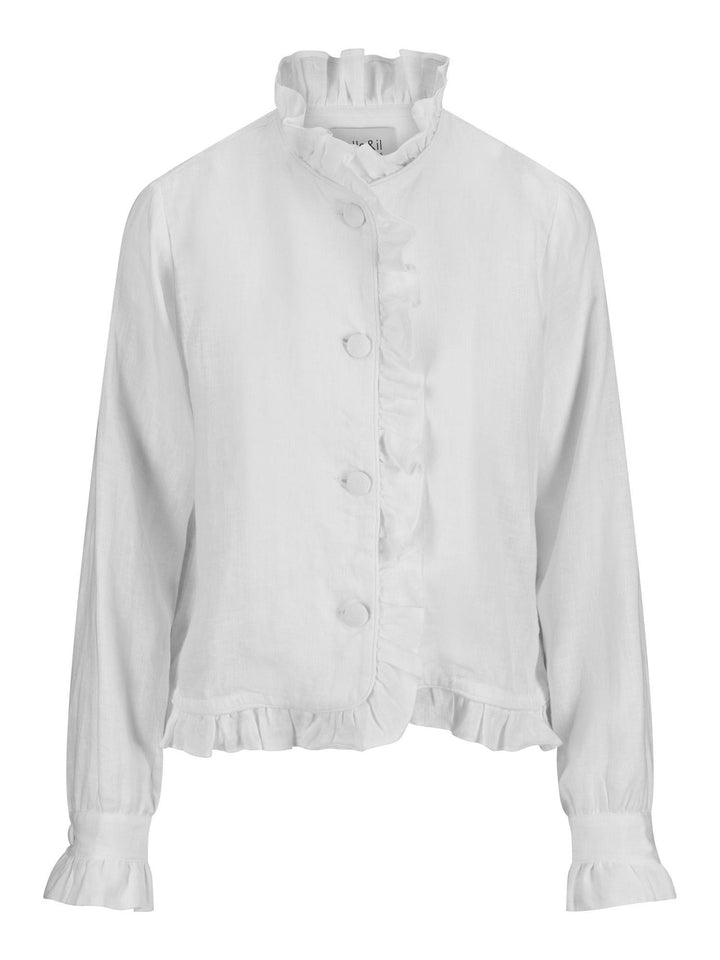 Betty Linen Jacket  White