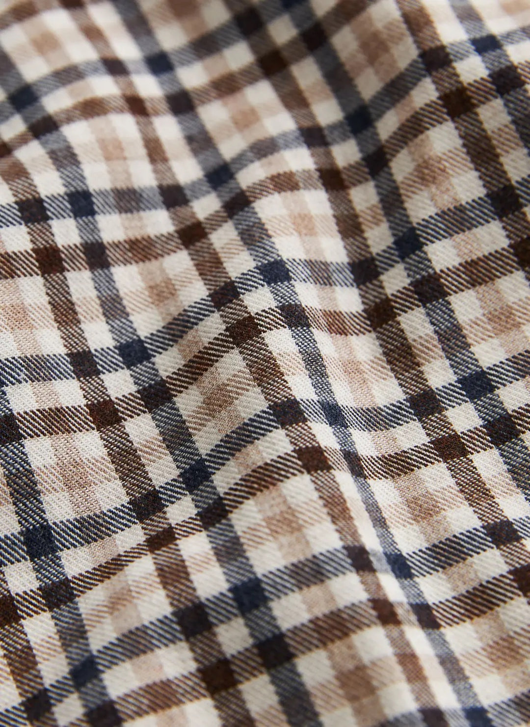 Watts Check Shirt-Slim Fit  Brown