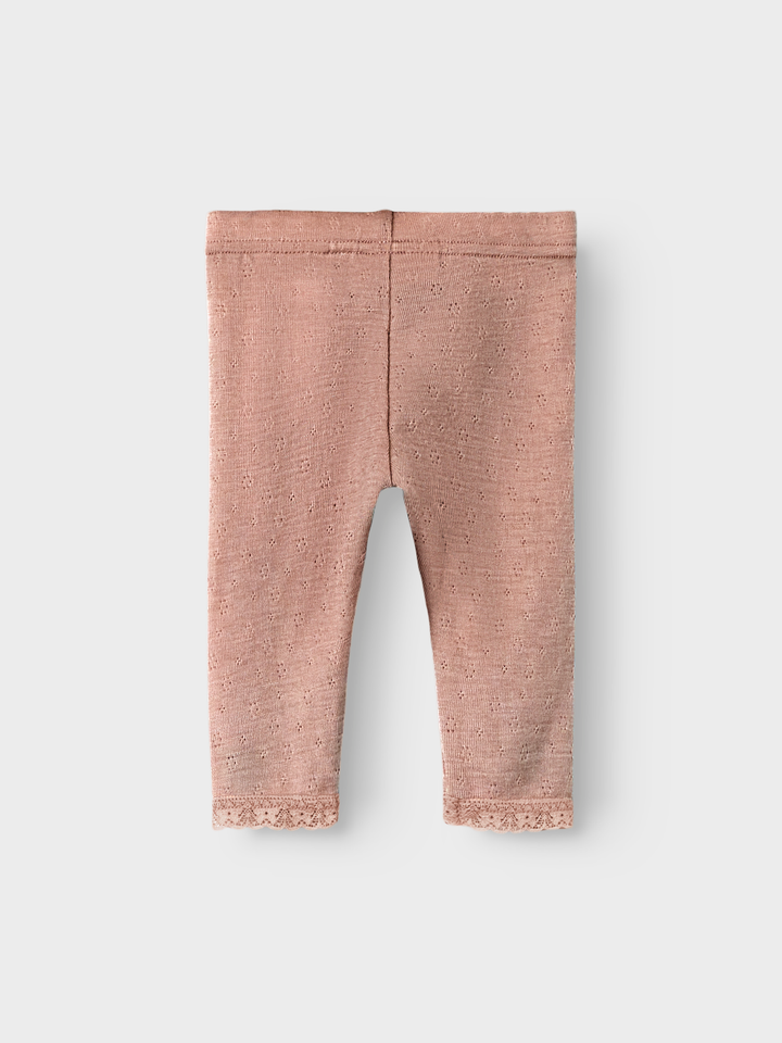 Nbfnoel Nab Wool Slim Legging Lil  Lysebrun