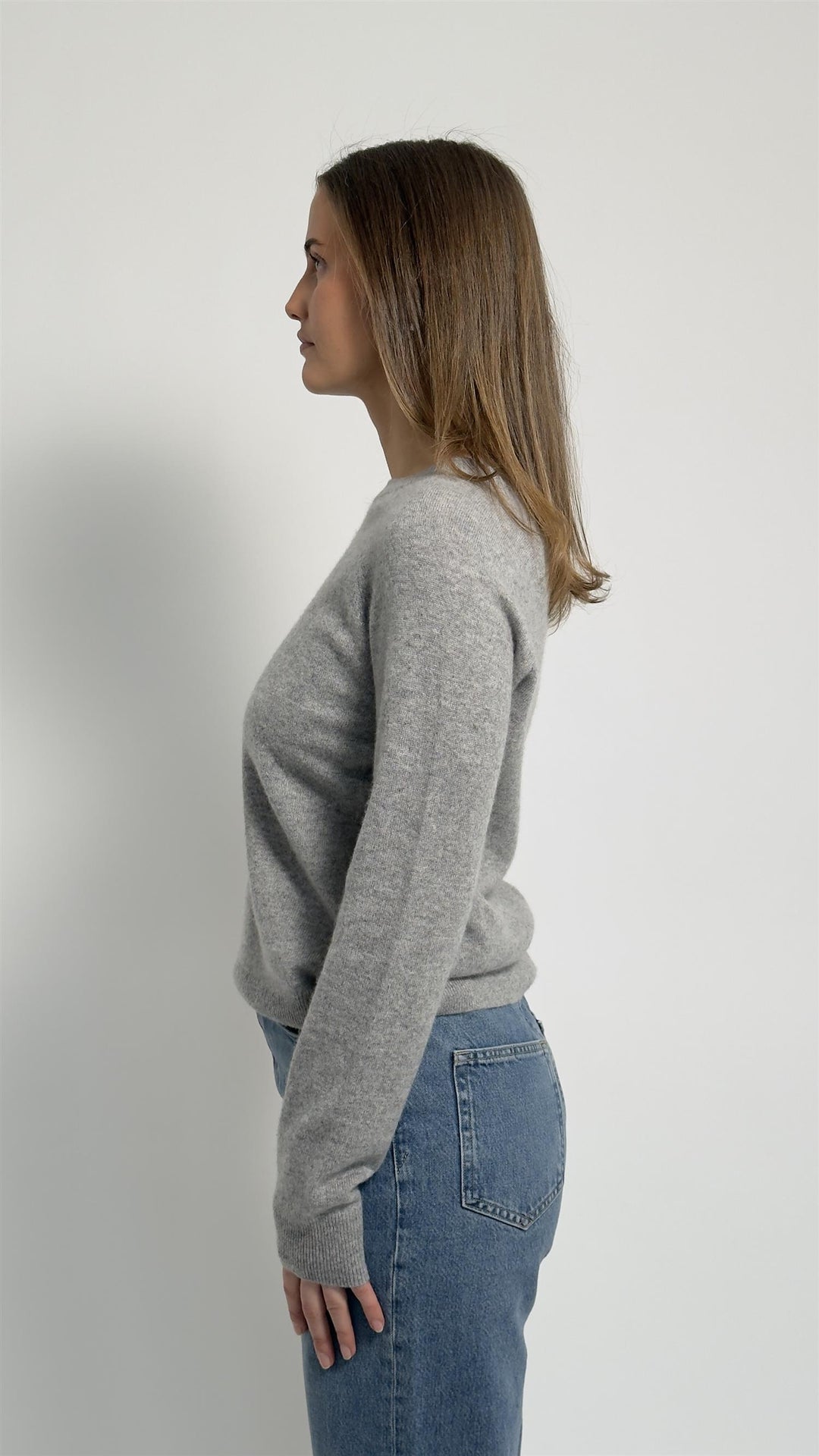 Boston o-neck  Grey Mel.